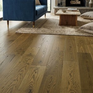 PARQUET PREFINITI - Rovere 1 Strip - Bassano - Noce Fumè - Spazzolato-1